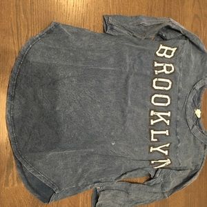 Brooklyn blue long sleeve shirt